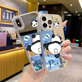 Cifeeo-gifts Cute Panda Mirror Phone Case