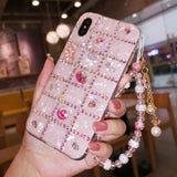 Cifeeo-gifts Rhinestone Shell Pattern Phone Case