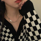 Cifeeo-Vintage Jewelry Y2K Style Vintage Exquisite Star Charms Pendant Necklaces Trendy Jewelry 2023 Cool Y2k Star Chains Choker For Women Party