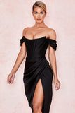 Cifeeo-High Quality Satin Bodycon Dress Women Party Dress 2021 New Arrivals Midi Bodycon Dress Sexy Celebrity Evening Club Dress