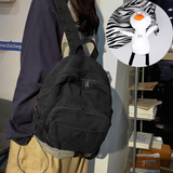 Cifeeo-back to school gifts Japanese Girl Small Backpack Women Vintage Canvas School Backpack Bag for Teens Female Original Niche Ruckpack Ins School Bags