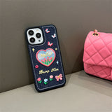 Cifeeo-gifts Denim Butterfly Tulip Phone Case