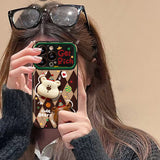 Cifeeo-gifts Kawaii Bear Flip Mirror Stand Phone Case