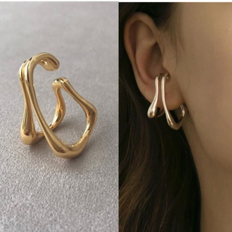 Cifeeo 2024 Simple Ear-Hole-Free Leaves Ear Bone Clip Women and Men Party Jewelry Gift