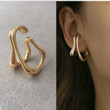 Cifeeo 2024 Simple Ear-Hole-Free Leaves Ear Bone Clip Women and Men Party Jewelry Gift