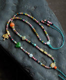 CIFEEO- Bohemian Rainbow Beading Sweater Tassel Gratuated Bead Necklace KX1055