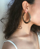 CIFEEO- Boho Gold Metal Round Hoop Earrings ZZ004