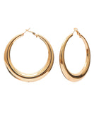 CIFEEO- Boho Gold Metal Round Hoop Earrings ZZ004