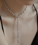 CIFEEO- Boho Silk Sterling Silver Chain Pendant Necklace GH1030