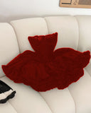 Cifeeo-back to school outfits Cute Ball Gown Strapless Black Ruffles Lace Homecoming Dress Short Birthday Outfits C2020
