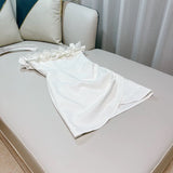 Cifeeo-back to school outfits Sexy Sheath Off The Shoulder White Satin Short Homecoming Dresses 18th Birthday Outfit C2185