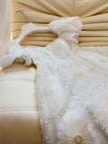 Cifeeo-back to school outfits Modest A Line Strapless White Short Tulle Homecoming Dresses Party Dress C2196