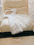 Cifeeo-back to school outfits Modest A Line Strapless White Short Tulle Homecoming Dresses Party Dress C2196