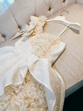Cifeeo-back to school outfits Pretty Ball Gown Straps Lace Flowers Homecoming Dresses Birthday Outfits With Bow C2241