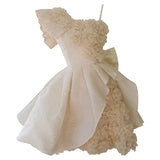 Cifeeo-back to school outfits Pretty Ball Gown Straps Lace Flowers Homecoming Dresses Birthday Outfits With Bow C2241