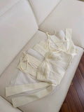 Cifeeo-back to school outfits Simple A line Spaghetti Straps Satin Short Homecoming Dresses Birthday Outfit C2258