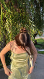 Cifeeo-back to school outfits 16th Birthday Outfit Sexy Green Spaghetti Straps Mini Short Homecoming Dresses C2513