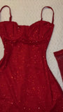Cifeeo-back to school outfits 16th Birthday Sheath Spaghetti Straps Red Sequin Homecoming Dresses Short Mini Party Dress C2806