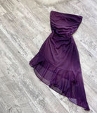 Cifeeo-back to school outfits 16th Birthday High Low Strapless Grape Homecoming Dresses Short Mini Party Dress C3087