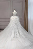 Cifeeo- Elegant Mermaid Sweetheart Tulle Lace Long Wedding Dresses C328