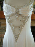 Cifeeo- Vintage White Mermaid Straps Sequin Long Wedding Dresses C773