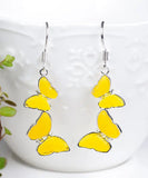 CIFEEO- Sterling Silver Beeswax Butterfly Drop Earrings