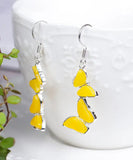 CIFEEO- Sterling Silver Beeswax Butterfly Drop Earrings