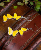 CIFEEO- Sterling Silver Beeswax Butterfly Drop Earrings