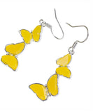 CIFEEO- Sterling Silver Beeswax Butterfly Drop Earrings