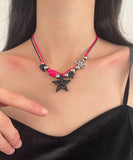 CIFEEO- Chic Colorblock Stainless Steel Alloy Star Pendant Necklace ZZ051