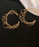 CIFEEO- Classy Gold Copper Multilayer C Shapes Hoop Earrings ZZ022