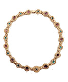 CIFEEO- Classy Gold Copper Overgild Hollow Out Coloured Glaze Collar Necklace GH1008