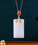 CIFEEO- DIY White Copper Overgild Jade Enamel Butterfly Pendant Necklace KX1059