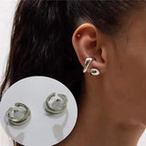 Cifeeo 2024 Simple Ear-Hole-Free Leaves Ear Bone Clip Women and Men Party Jewelry Gift