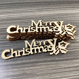 Cifeeo-10pcs Wooden Merry Christmas Letters DIY Wood Craft Table Christmas Decorations for Home Xmas Navidad Natal New Year Party Gift