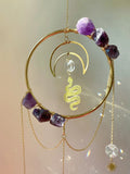 Cifeeo-Serpent Amethyst Dreamy Sun Catcher,Rainbow Maker, Window Crystal