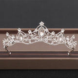 Cifeeo Wedding Crown Hair Jewelry Bridal Headpiece Woman Baroque Rhinestones Crystal Tiaras Bride Party Crowns Wedding Hair Accessories