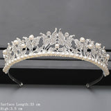 Cifeeo Christmas Gift Silver Color Crown and Tiara Hair Accessories For Women Wedding Accessories Crown For Bridal Crystal Rhinestone Tiara Diadema