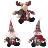 Christmas Dolls Santa Claus Snowman Elk Toys Xmas Figurines Red Xmas Tree Ornament Christmas Decorations For Home  navidad 2024