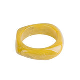 Cifeeo 2023 Vintage Resin Acrylic Geometric Irregular Square Quadrilateral Bangle Simple Style Bracelet For Women 2023 New Jewelery