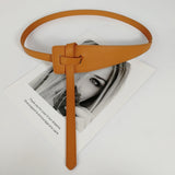 Cifeeo Designer Belts For Women High Quality Knot Soft Pu Leather Long Cummerbunds Wide Coat Ceinture Femme Dress Waistband Cintos