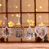 10cm 3D Wooden Chirstmas Tree Hanging Pendants Xmas Decoration for Home Party New Year Noel Star Xmas Tree Bell Navidad 2022