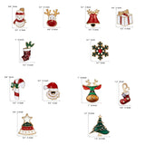 Cifeeo-Christmas gifts 3pcs/set Christmas Gift For Women Men Brooches Enamel Pins Santa Claus Bell Elk Snowflake Xmas Tree Brooch New Year Pin