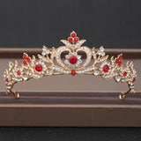 Cifeeo Wedding Crown Hair Jewelry Bridal Headpiece Woman Baroque Rhinestones Crystal Tiaras Bride Party Crowns Wedding Hair Accessories