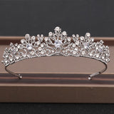 Cifeeo Wedding Crown Hair Jewelry Bridal Headpiece Woman Baroque Rhinestones Crystal Tiaras Bride Party Crowns Wedding Hair Accessories