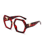 Cifeeo Anti-Blue Women Glasses Frames Optical Clear Transparent Lens Myopia Fashion Metal Frame Prescription Eyewear Computer Glasses