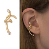 Cifeeo 2024 Simple Ear-Hole-Free Leaves Ear Bone Clip Women and Men Party Jewelry Gift