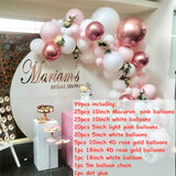 101 DIY Balloons Garland Arch Kit Rose Gold Pink White Balloon for Baby Shower Bridal Shower Wedding Birthday Party Decorations