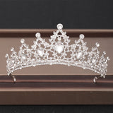 Cifeeo Wedding Crown Hair Jewelry Bridal Headpiece Woman Baroque Rhinestones Crystal Tiaras Bride Party Crowns Wedding Hair Accessories