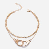 Cifeeo 2023 New Fashion Boho Style Star Anklet Multilayer Foot Chain Fashion Handcuffs Ankle Bracelet For Women Beach Accessorie